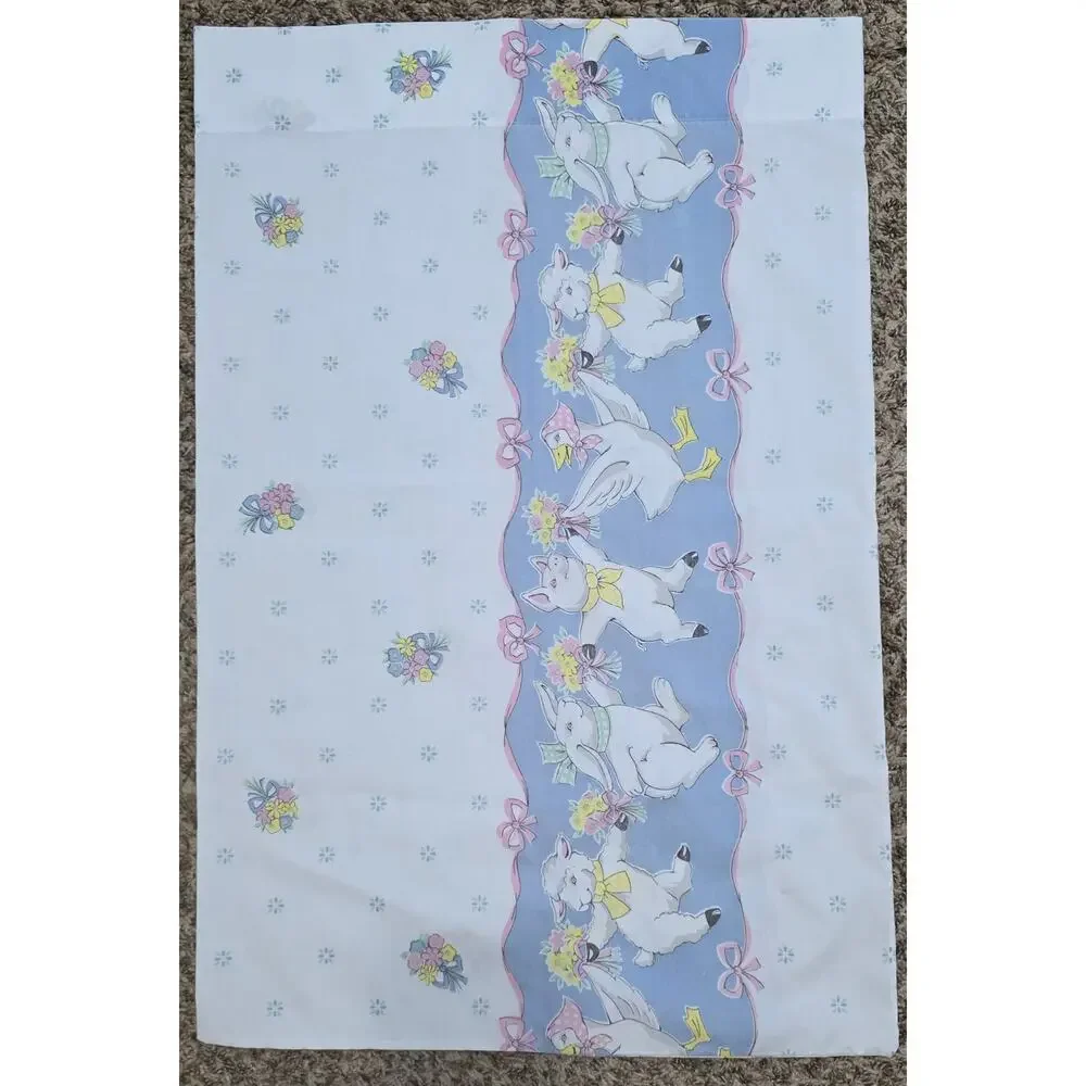 Vintage Fieldcrest Farm Animals Standard Pillow Case 1980s